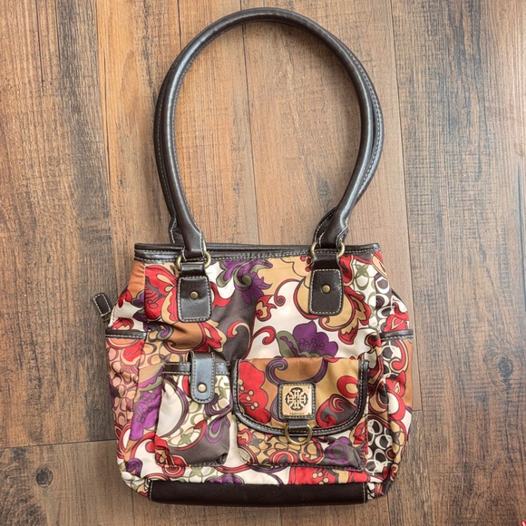 Treviso Handbags - Treviso Vibrant Floral Shoulder Bag